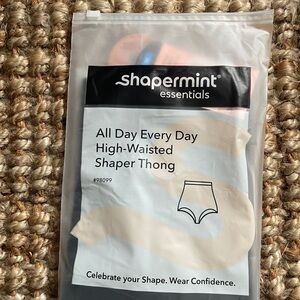 NWT Shapermint High Waisted Shaper Thong. Size XL Black